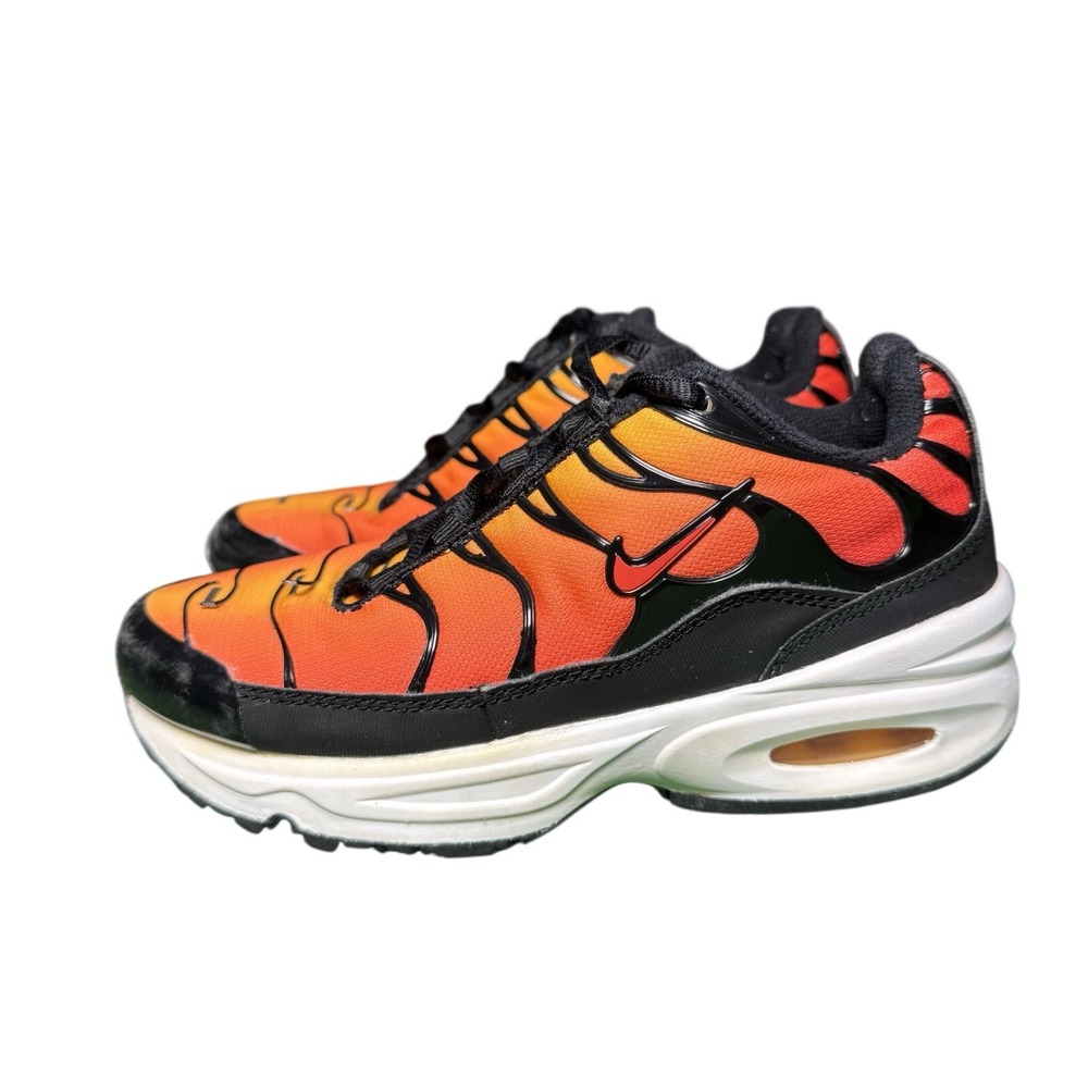 Nike Air Max Plus TN Sunset Orange Black BV5974-001 Kids Shoes 1Y